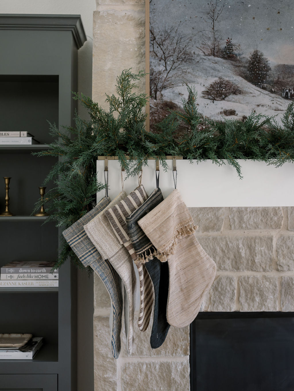 9' Faux Cedar Garland Evergreen