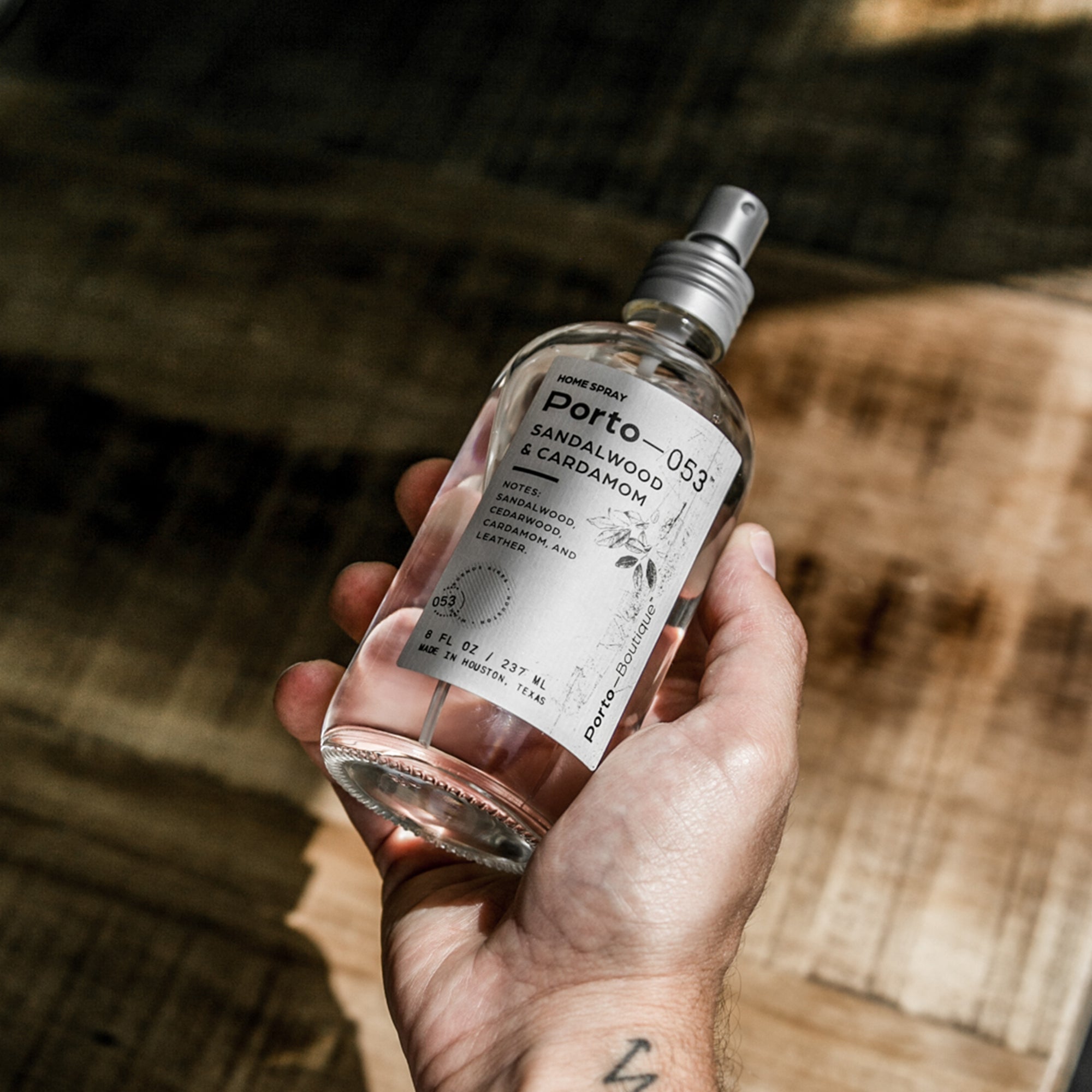 Porto-053 Room Spray – Linen & Fabric Freshener – High Fragrance Concentration – Vegan & Handmade in USA – 4 oz