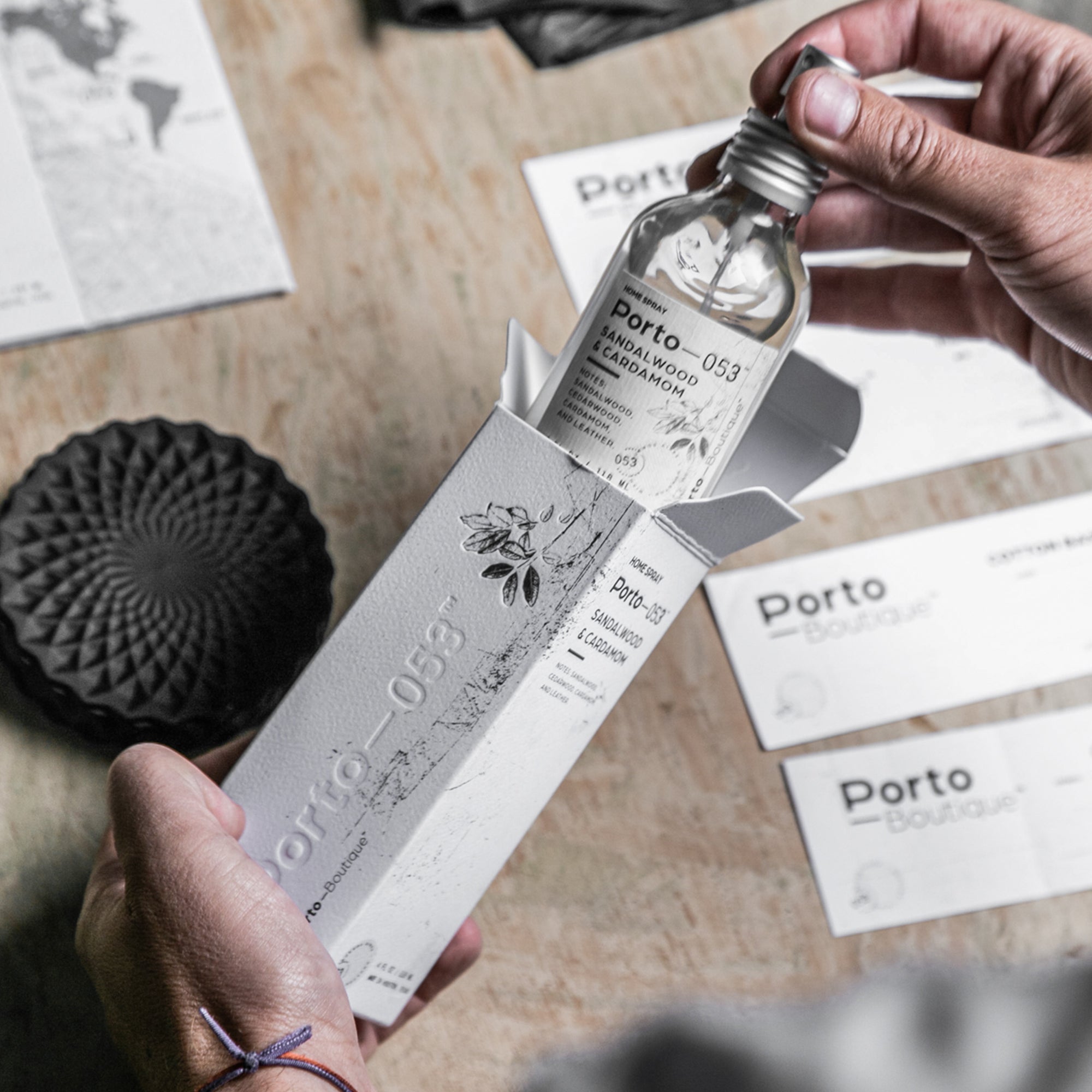 Porto-053 Room Spray – Linen & Fabric Freshener – High Fragrance Concentration – Vegan & Handmade in USA – 4 oz