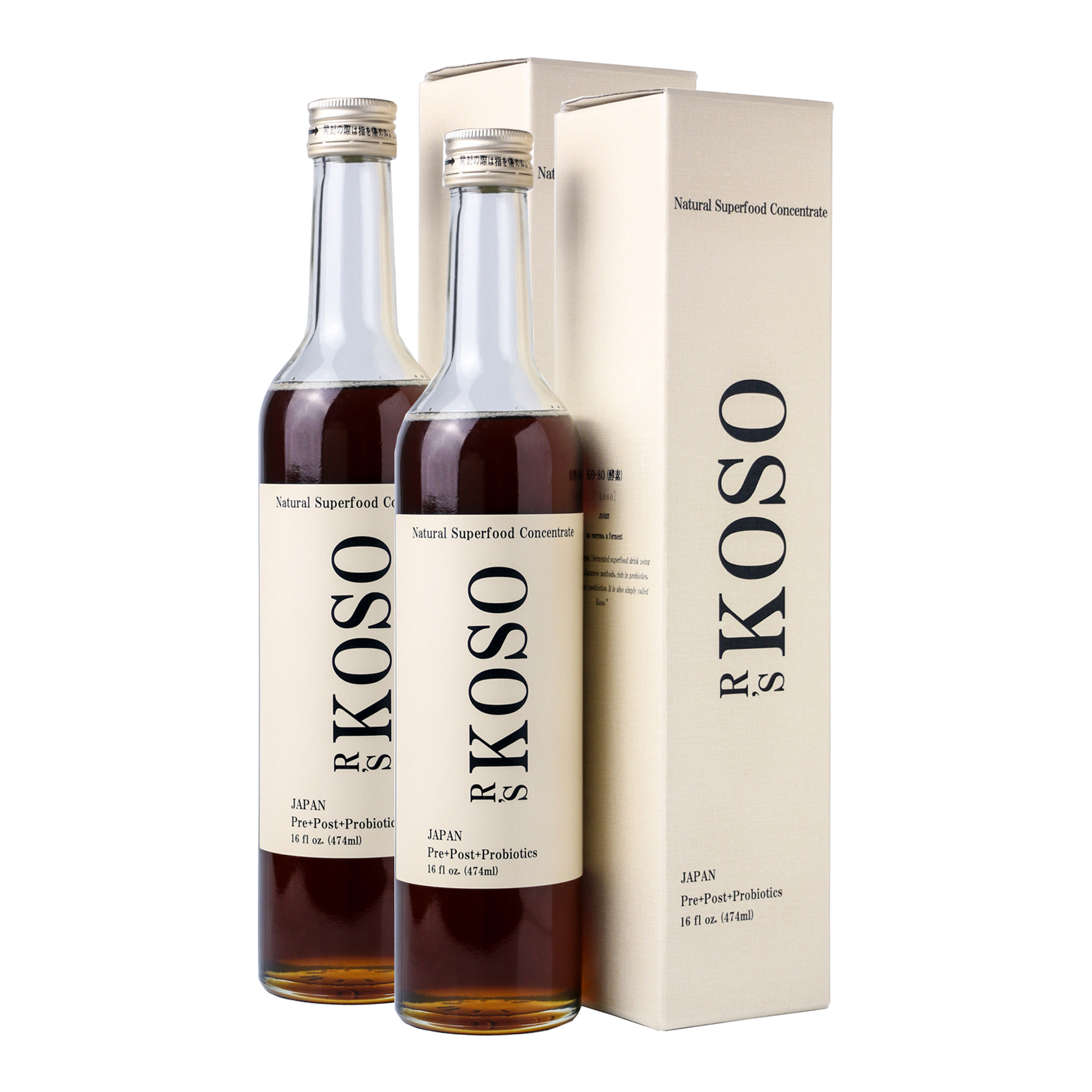 R's KOSO - Japanese Postbiotic Drink  (474ml / 16oz)×2 bottles