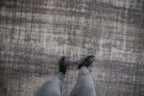 7.5x10.5 Vintage Distressed Overdyed Oushak Carpet