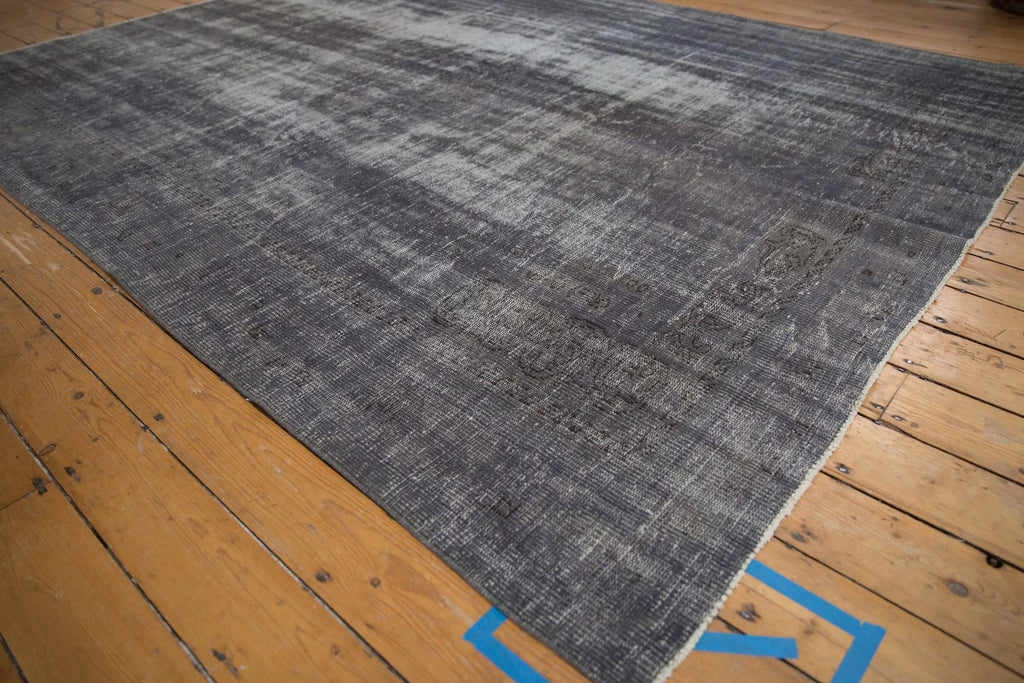 7.5x10.5 Vintage Distressed Overdyed Oushak Carpet