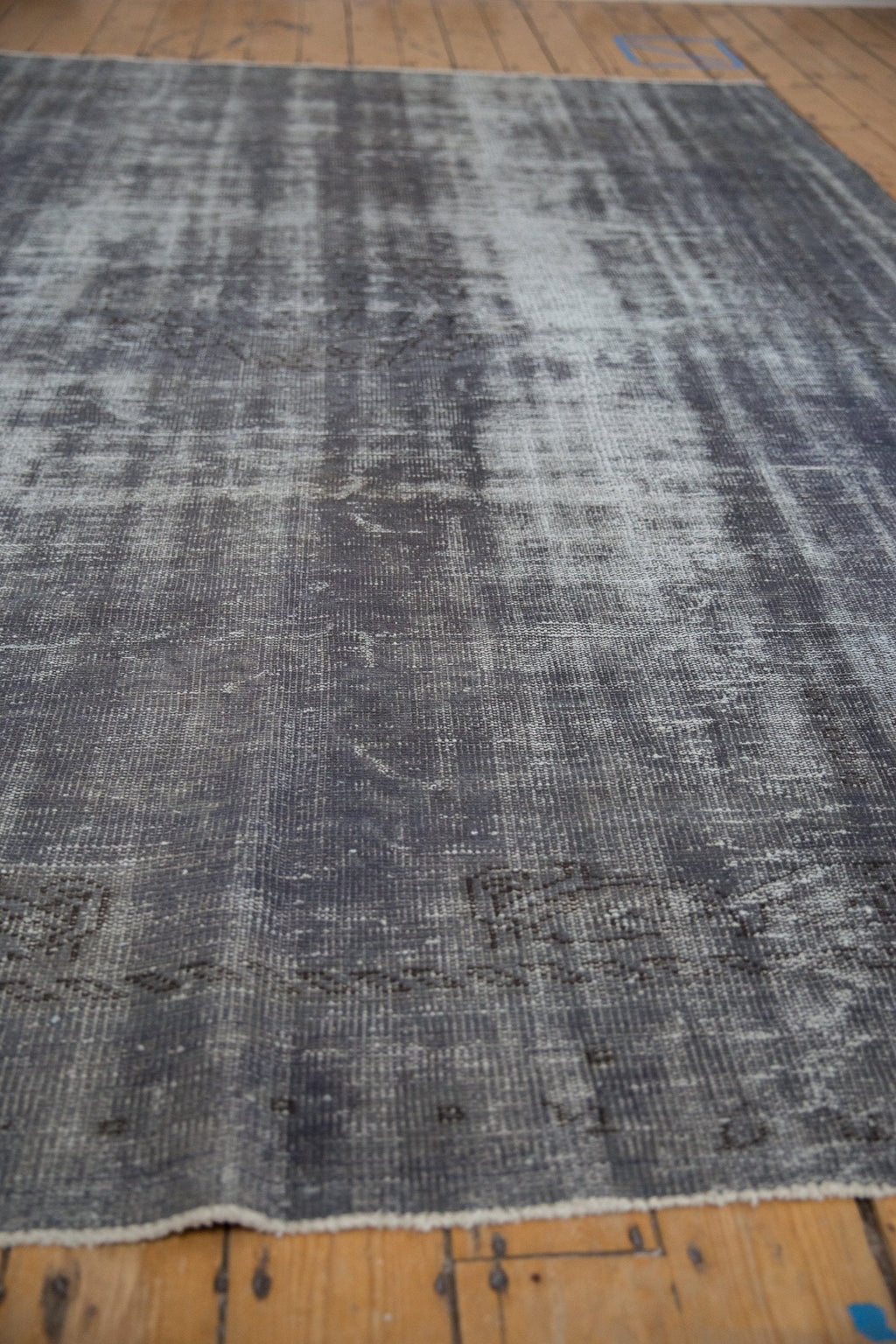 7.5x10.5 Vintage Distressed Overdyed Oushak Carpet