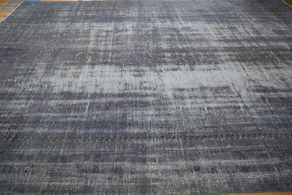 7.5x10.5 Vintage Distressed Overdyed Oushak Carpet