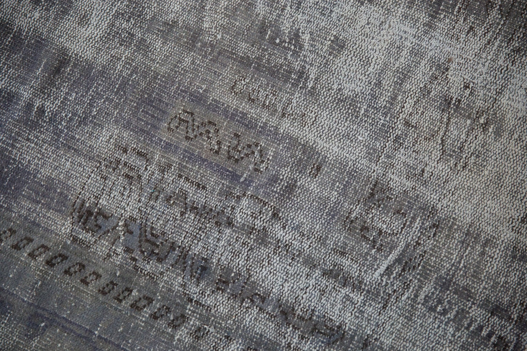 7.5x10.5 Vintage Distressed Overdyed Oushak Carpet