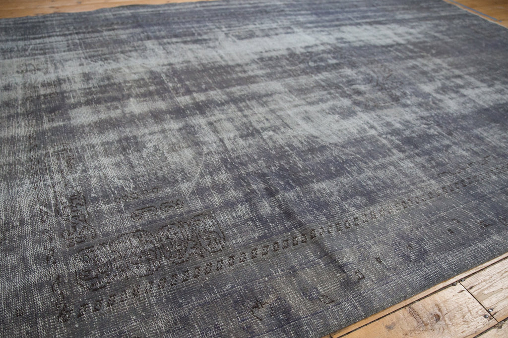 7.5x10.5 Vintage Distressed Overdyed Oushak Carpet