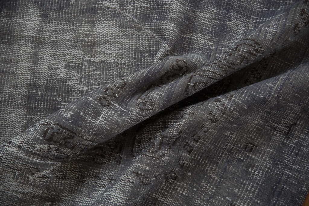 7.5x10.5 Vintage Distressed Overdyed Oushak Carpet