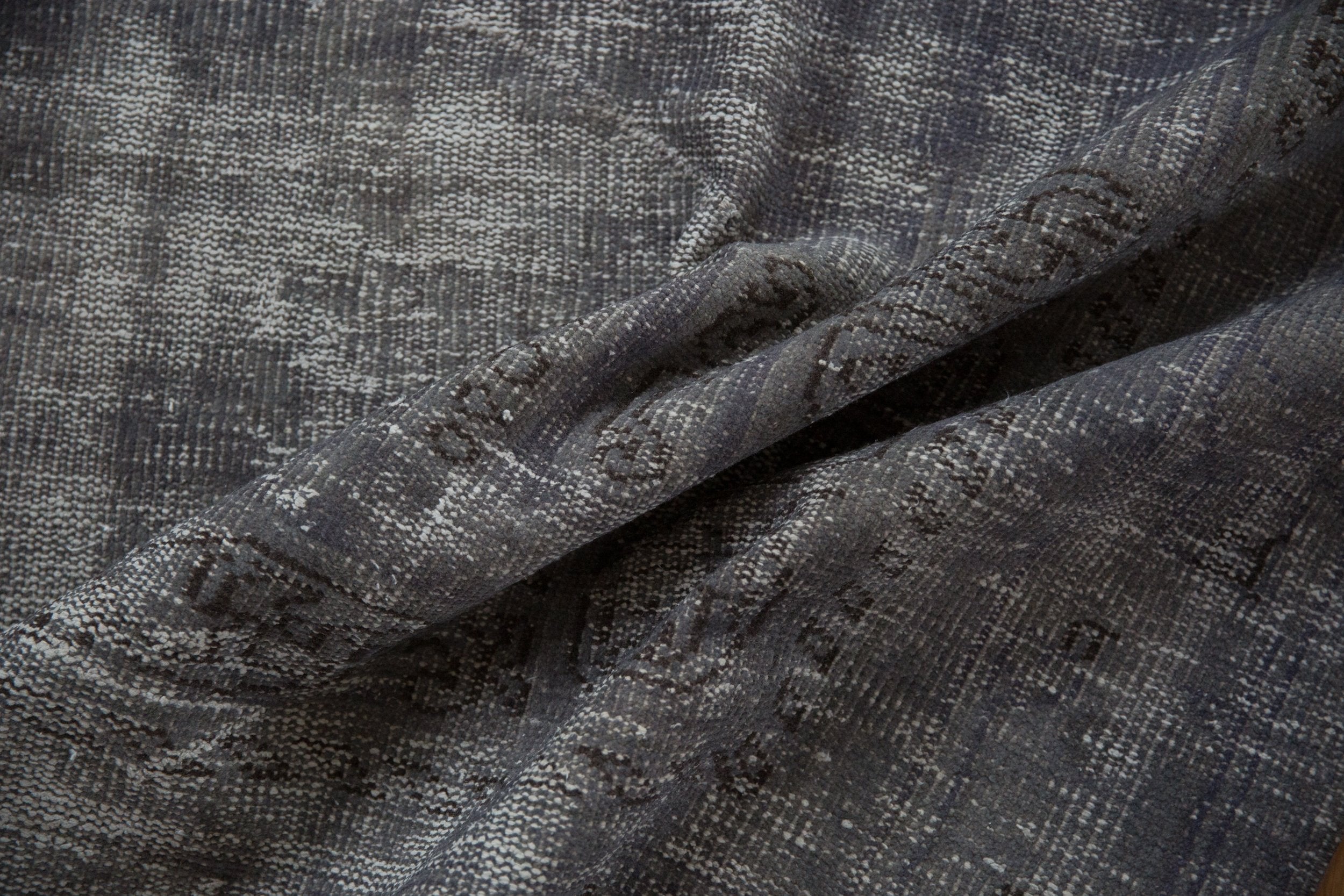 7.5x10.5 Vintage Distressed Overdyed Oushak Carpet