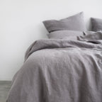 Linen Tales Ash Linen Duvet Cover Set