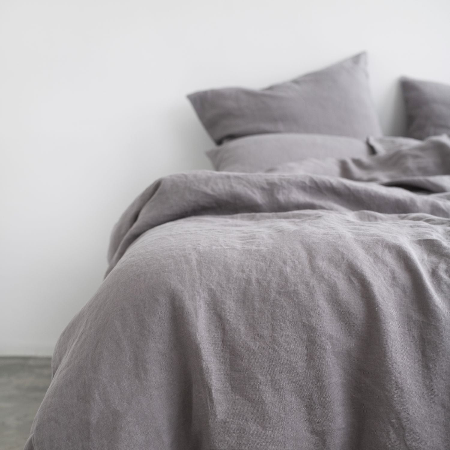 Linen Tales Ash Linen Duvet Cover Set