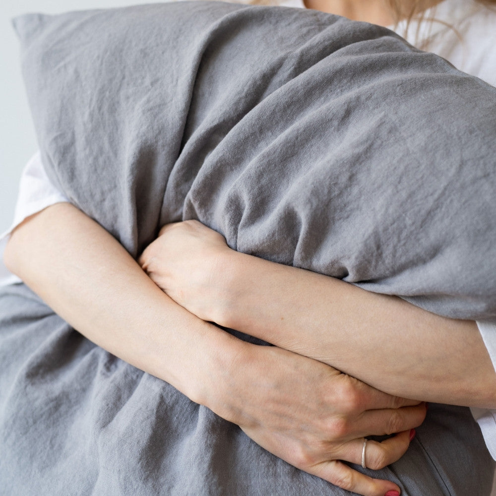 Linen Tales Ash Linen Duvet Cover Set