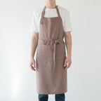 Linen Tales Ashes of Roses Linen Chef Apron