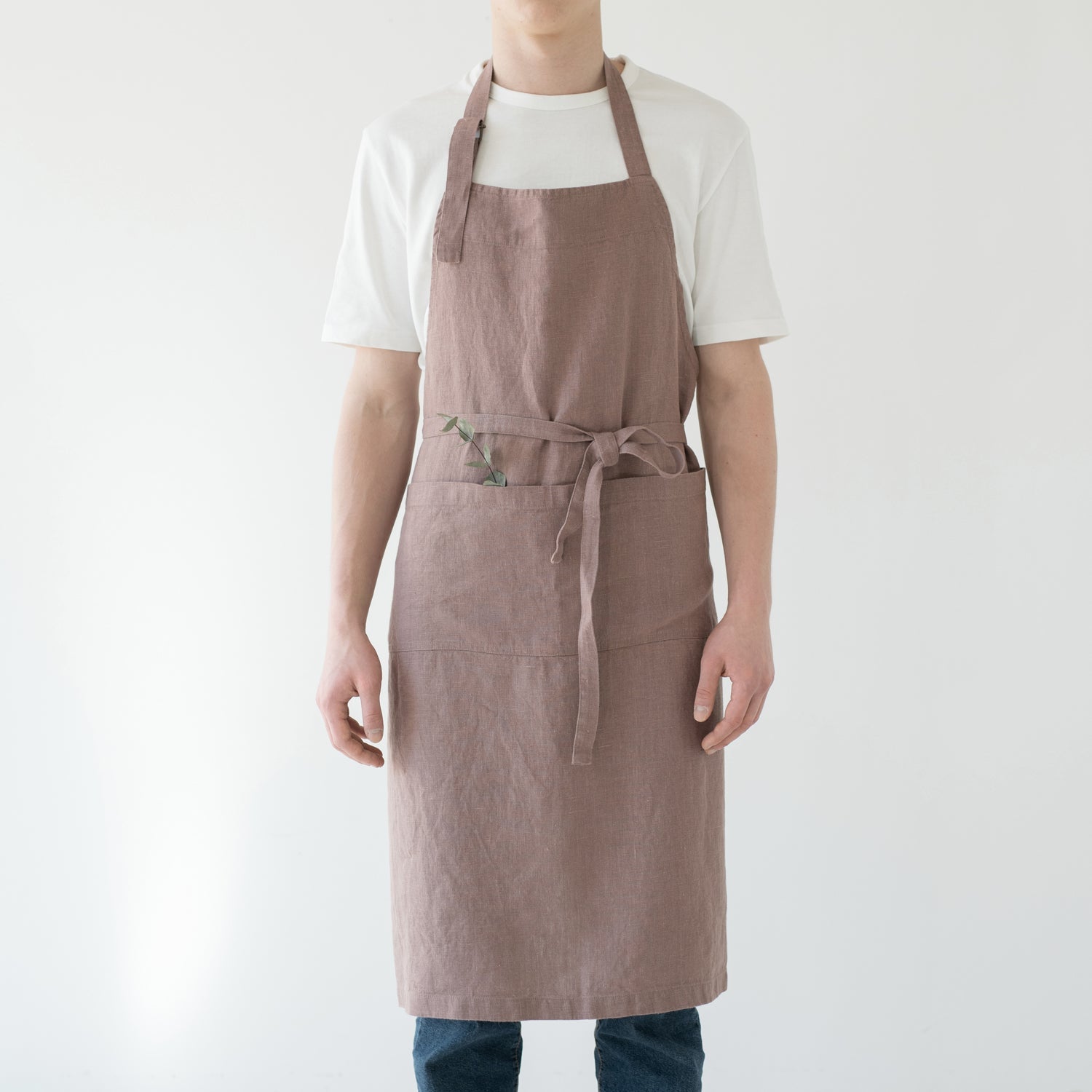 Linen Tales Ashes of Roses Linen Chef Apron