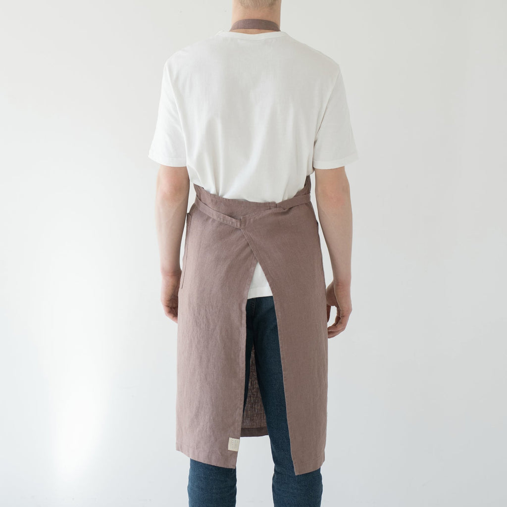 Linen Tales Ashes of Roses Linen Chef Apron