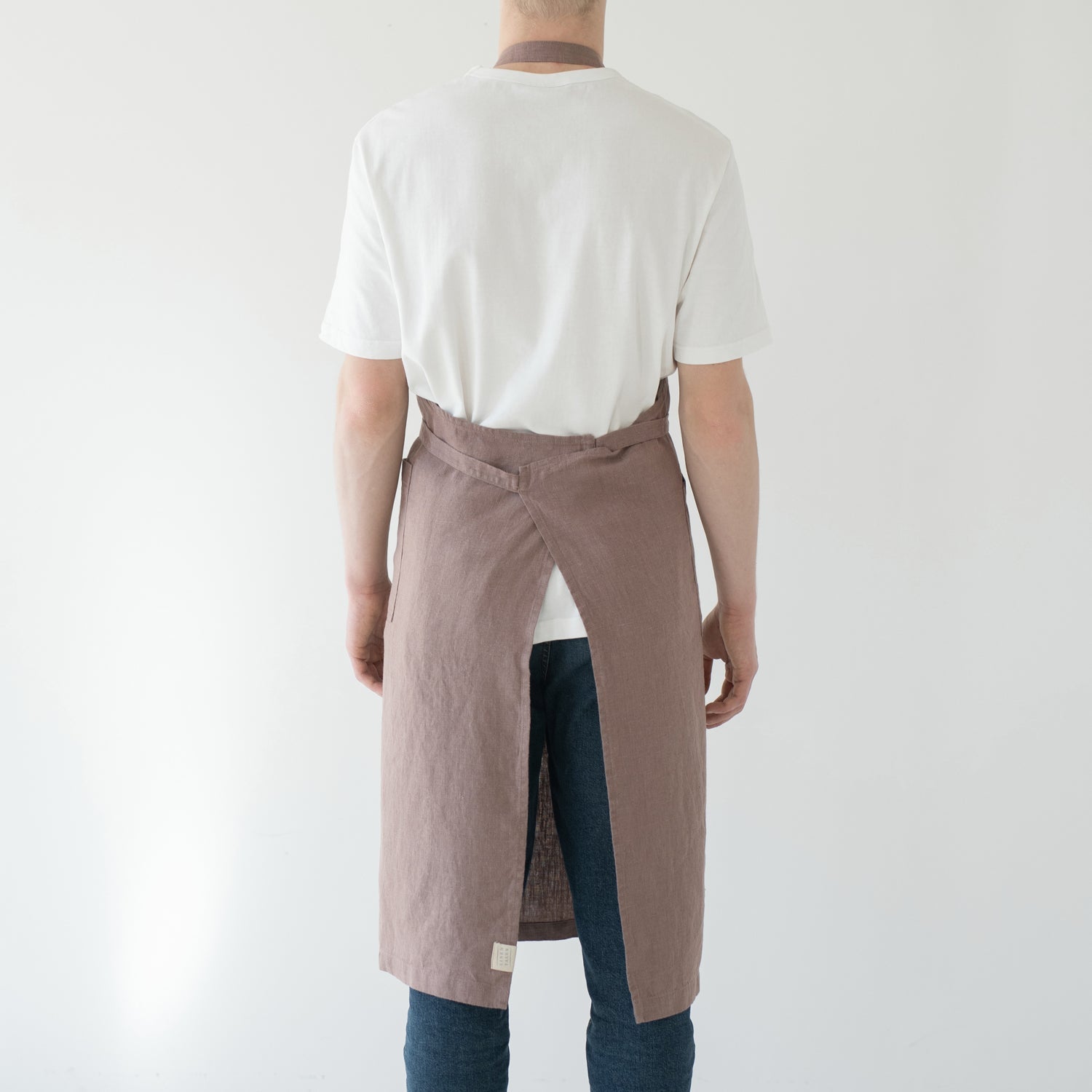 Linen Tales Ashes of Roses Linen Chef Apron