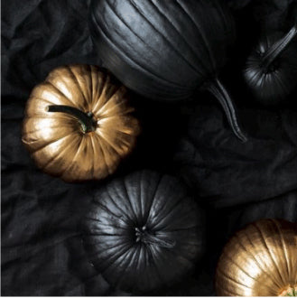 Black Pumpkin & Mystic Leaves