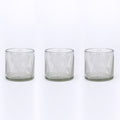 Etched Glass Candleholders