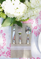 Thieffry Belgian Linen Utensil Holder, White