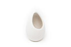 Large Ivory Ceramic Vase with Tillandsia Sparkler Air Plant