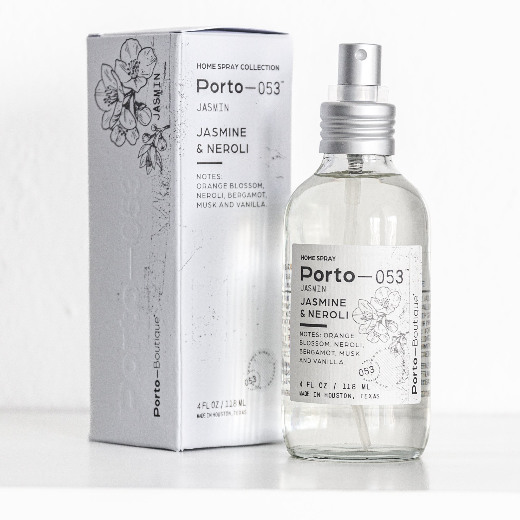 Porto-053 Room Spray – Linen & Fabric Freshener – High Fragrance Concentration – Vegan & Handmade in USA – 4 oz