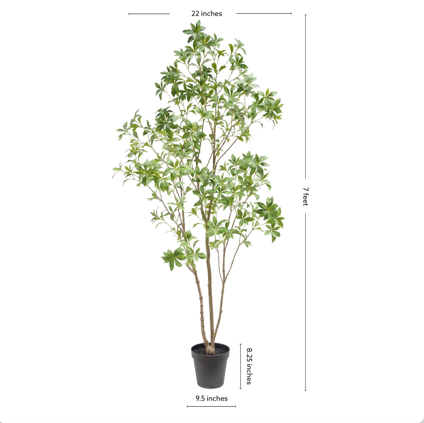 7' Artificial Laurel Tree