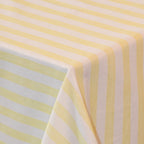 Buttercream Yellow Stripe Tablecloth