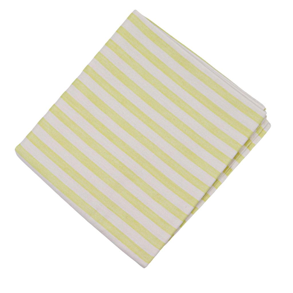 Buttercream Yellow Stripe Tablecloth