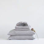 Linen Tales Light Grey Linen Sheet Set