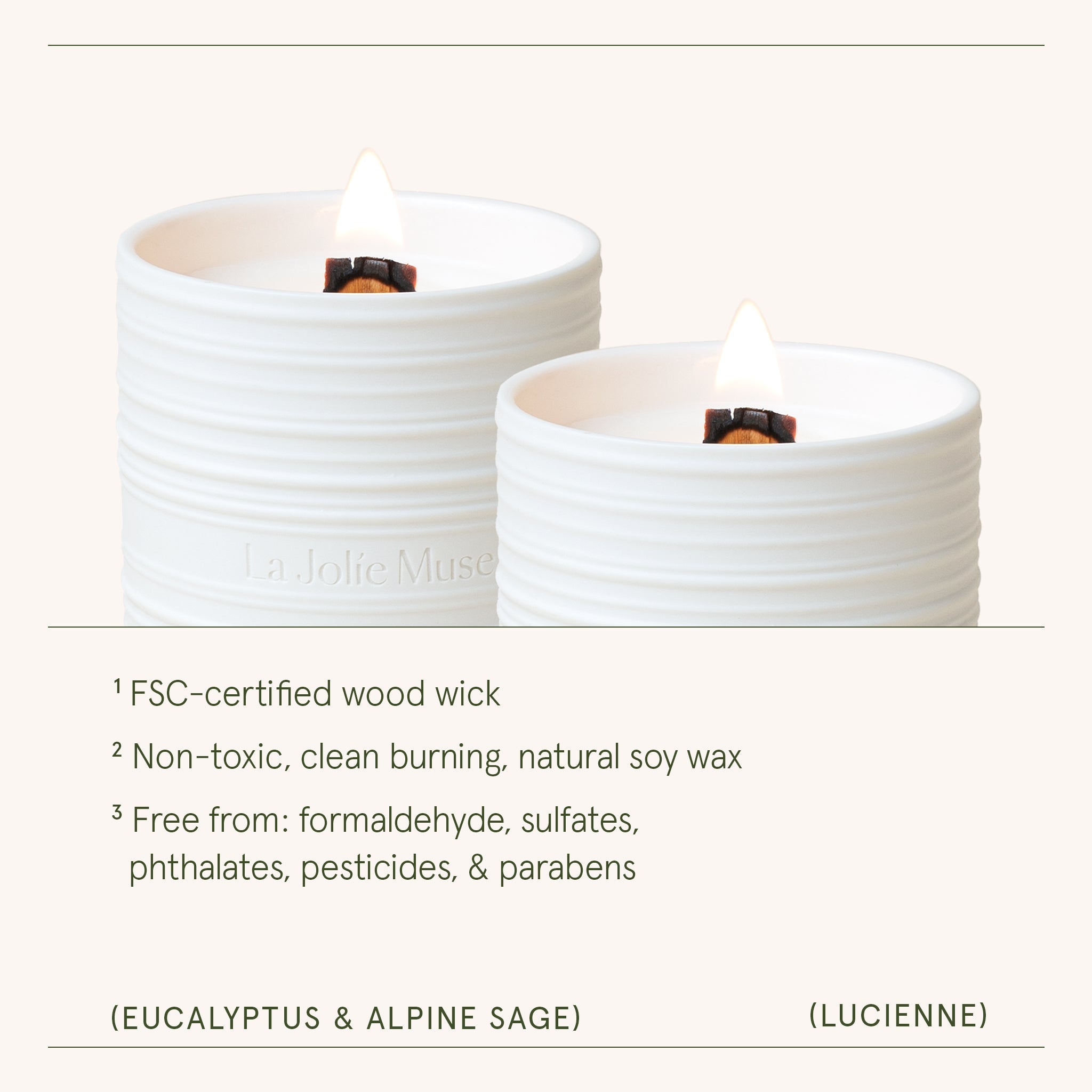 Lucienne - Eucalyptus & Alpine Sage Candle
