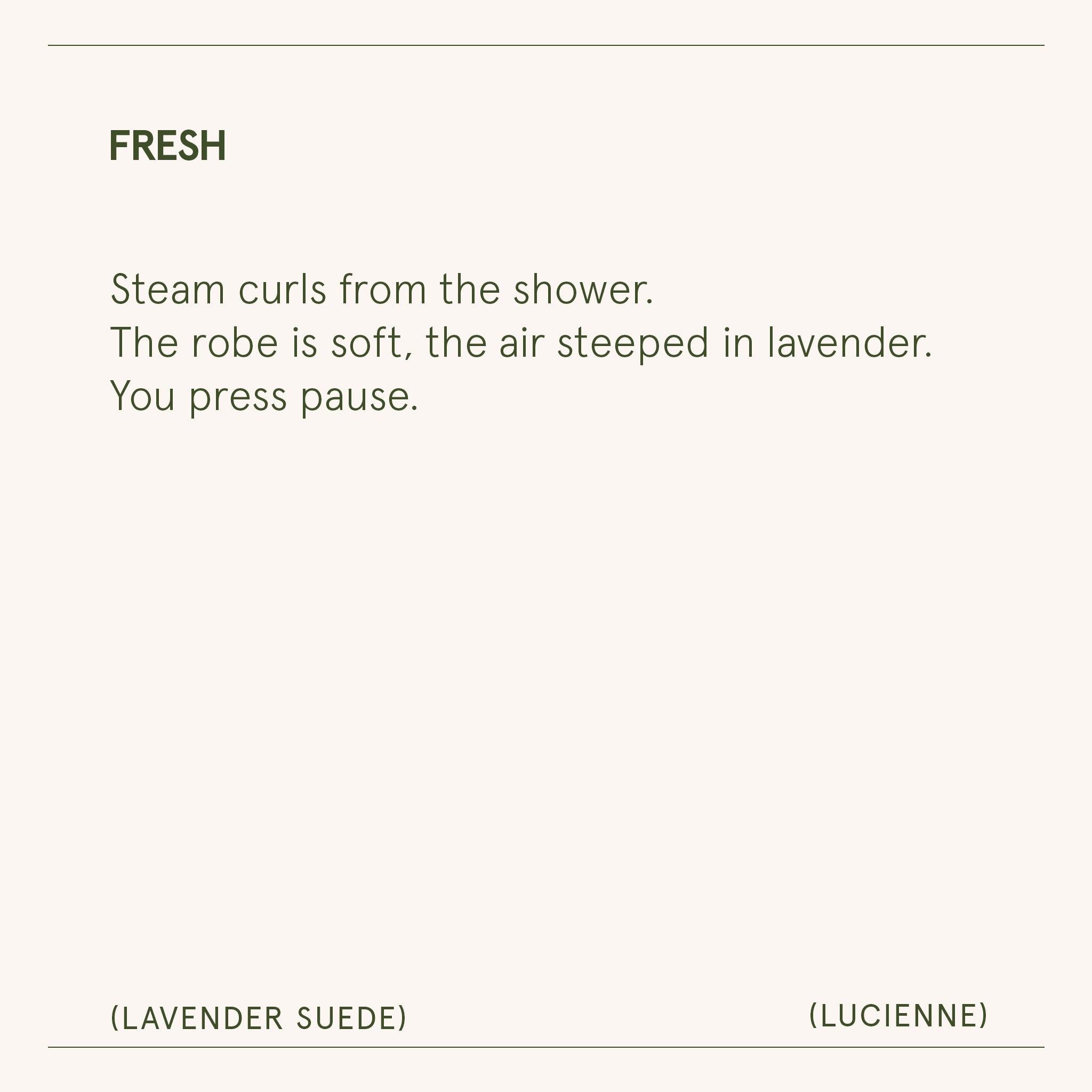 Lucienne - Lavender Suede Candle