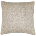 Marisa Floral Block Print Throw Pillow Cover, Noir on Natural