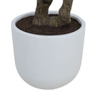 7.5' Faux Potted Olive Tree