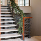 9' Artificial Pine Garland with Pinecones