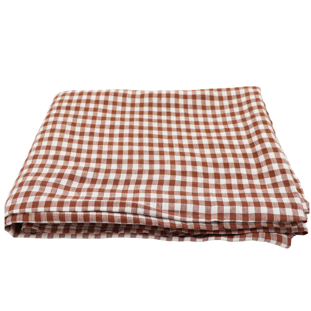 Pecan Plaid Tablecloth