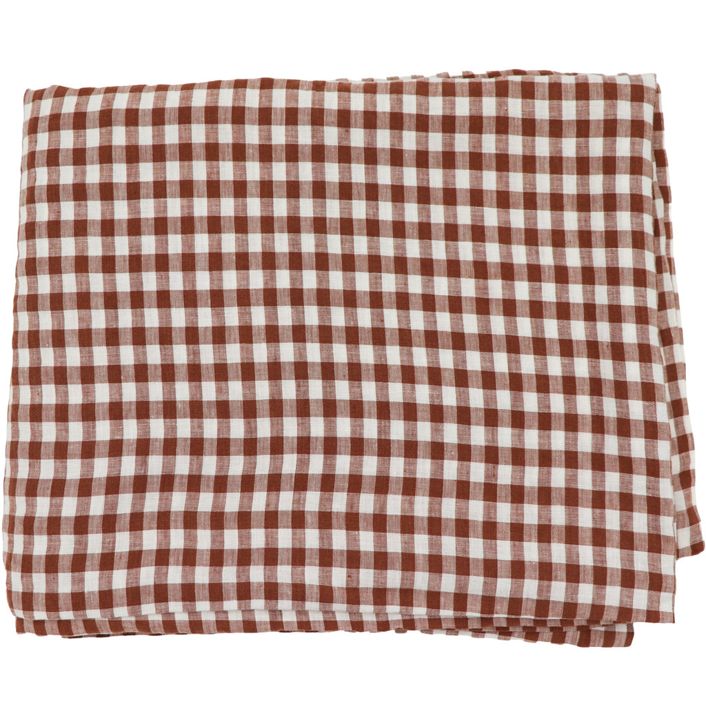 Pecan Plaid Tablecloth