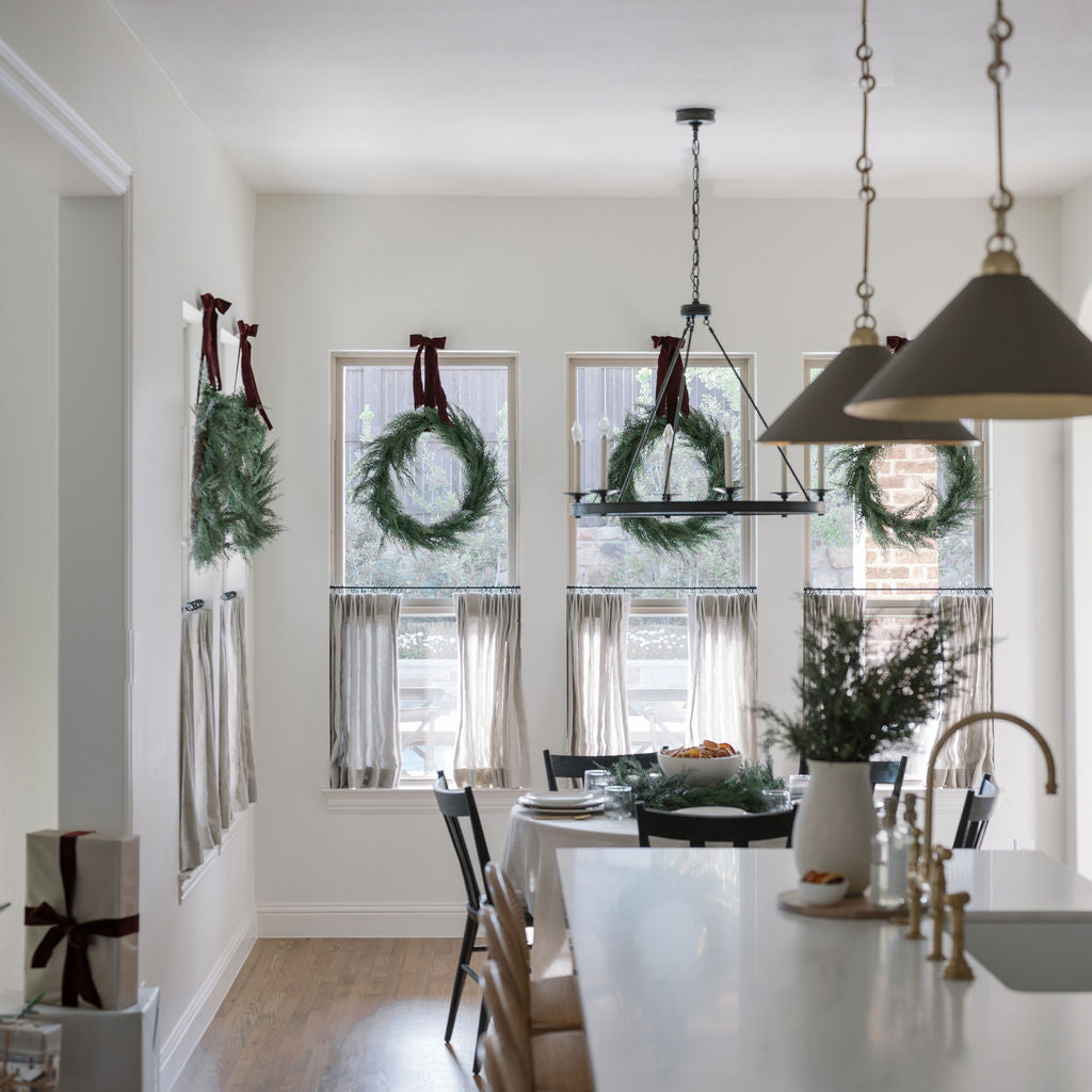 30" Faux Evergreen Cedar Wreath