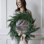 30" Faux Evergreen Cedar Wreath