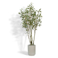 7' Artificial Willow Eucalyptus Tree with Artisan Planter