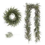 9' Artificial Pine Garland with Pinecones