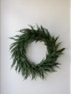 30" Faux Evergreen Cedar Wreath
