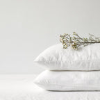 Linen Tales White Linen Pillowcase