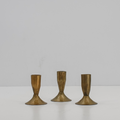 3.5" Iron Candleholders in Antique Brass