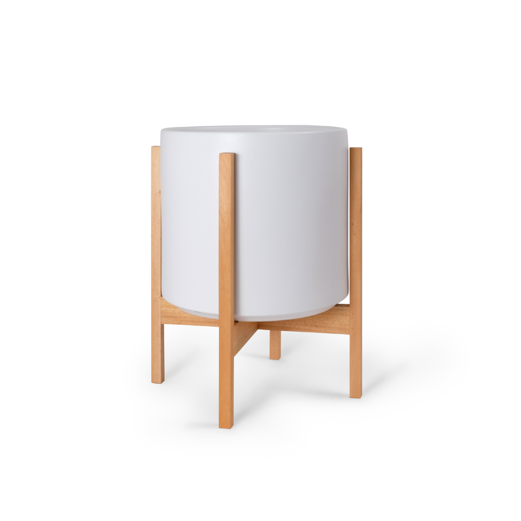 Solid Goods Ceramic Cylinder– With or Without Mahogany Stand