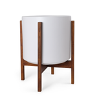 Solid Goods Ceramic Cylinder– With or Without Mahogany Stand