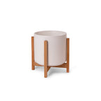 Solid Goods Ceramic Cylinder– With or Without Mahogany Stand
