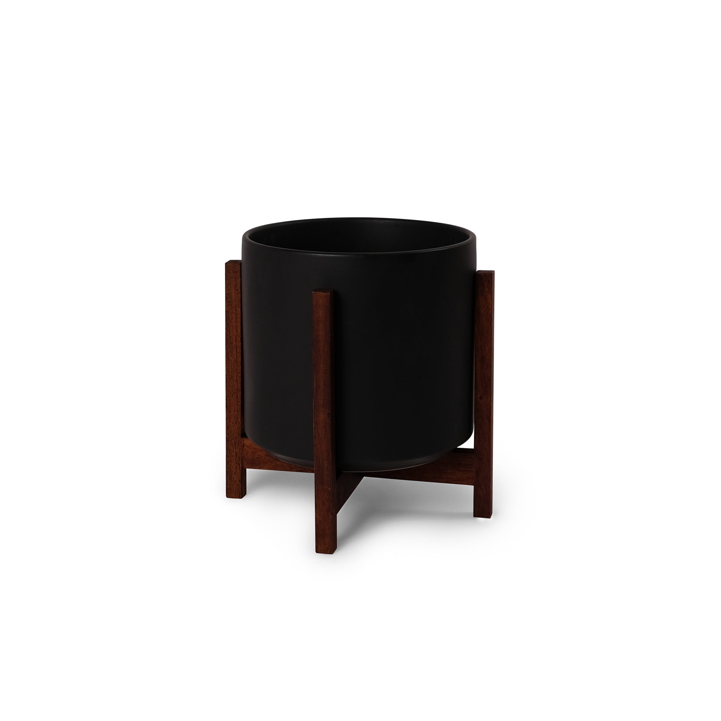 Solid Goods Ceramic Cylinder– With or Without Mahogany Stand