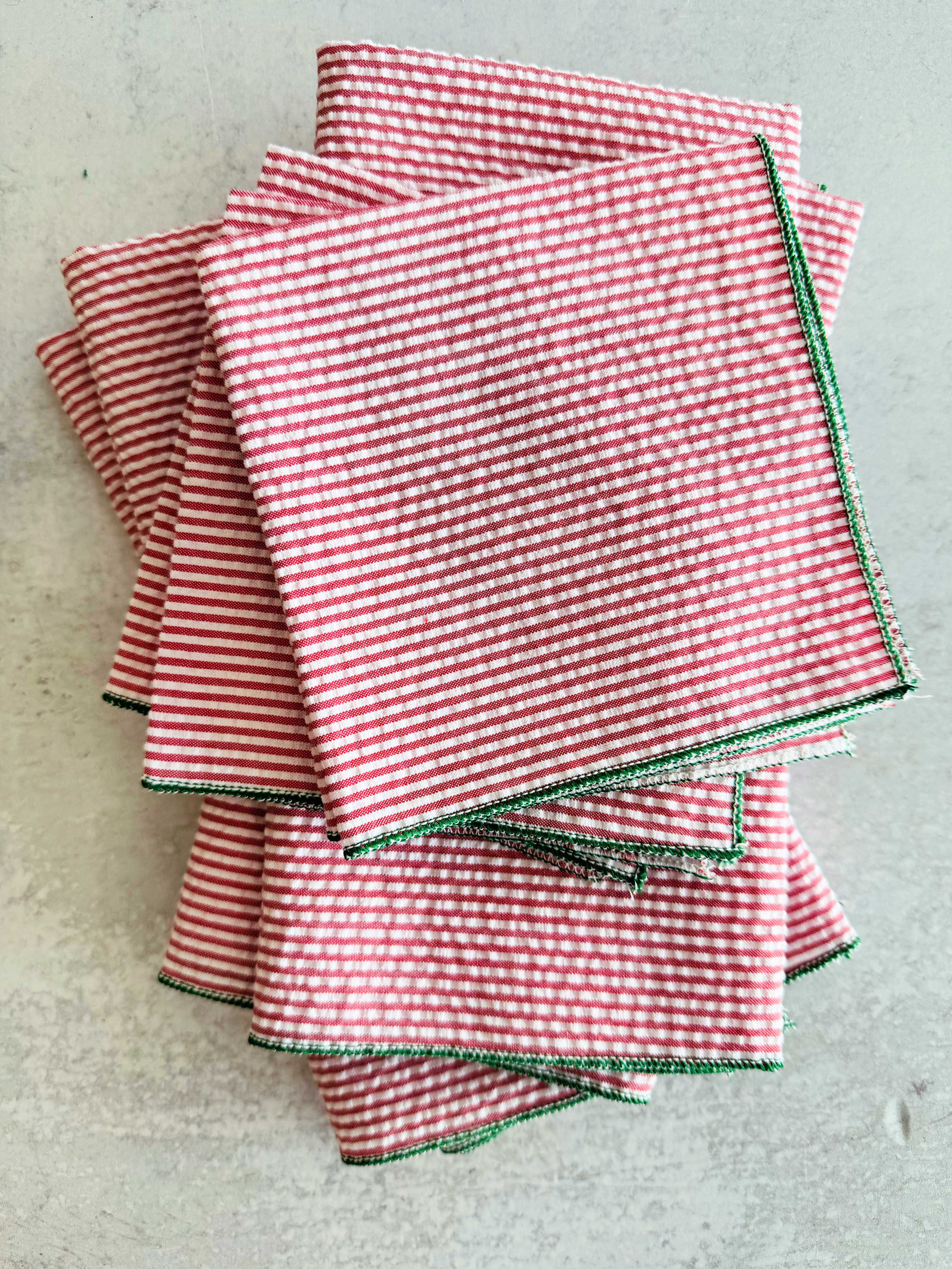 Holiday Red and Green, set of four