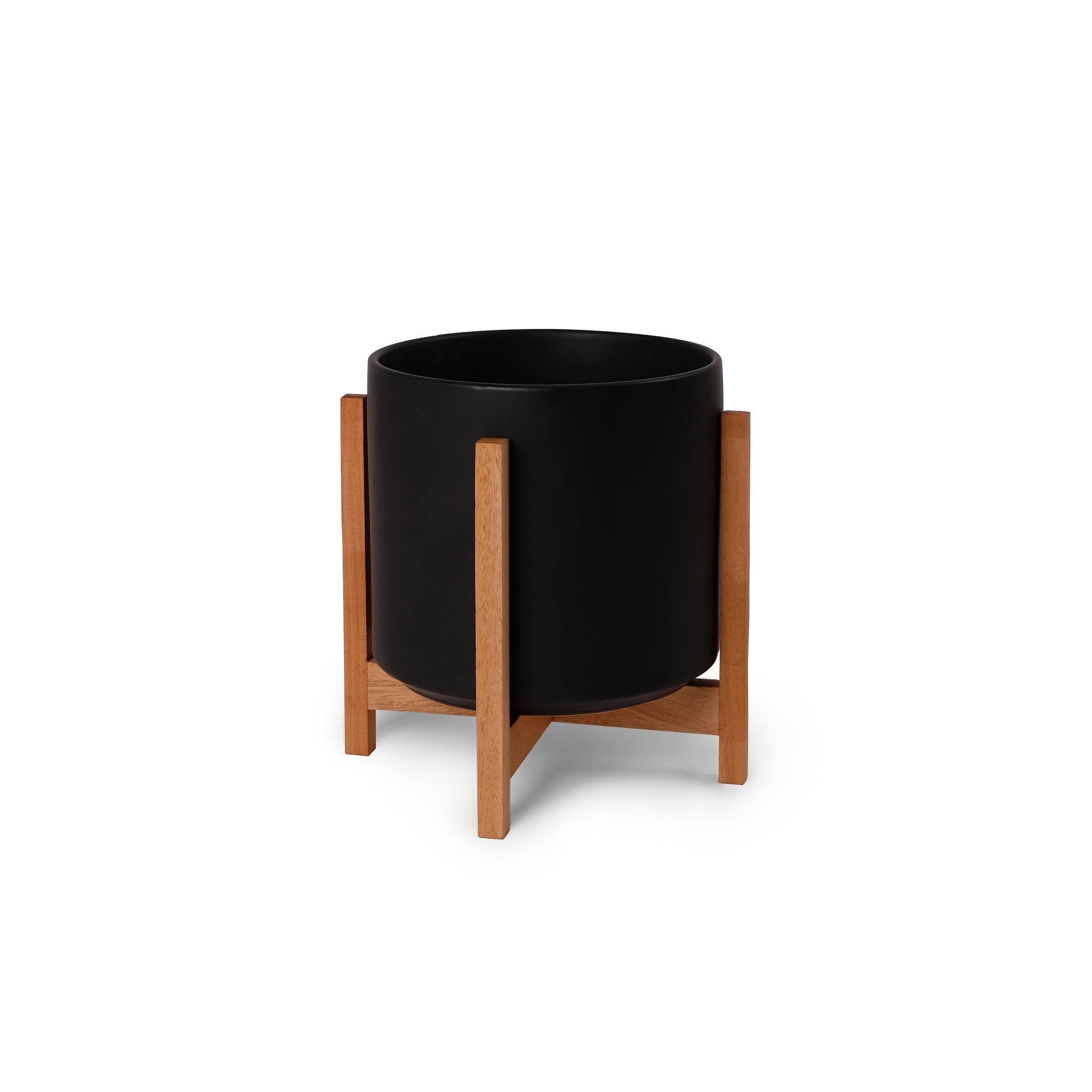 Solid Goods Ceramic Cylinder– With or Without Mahogany Stand