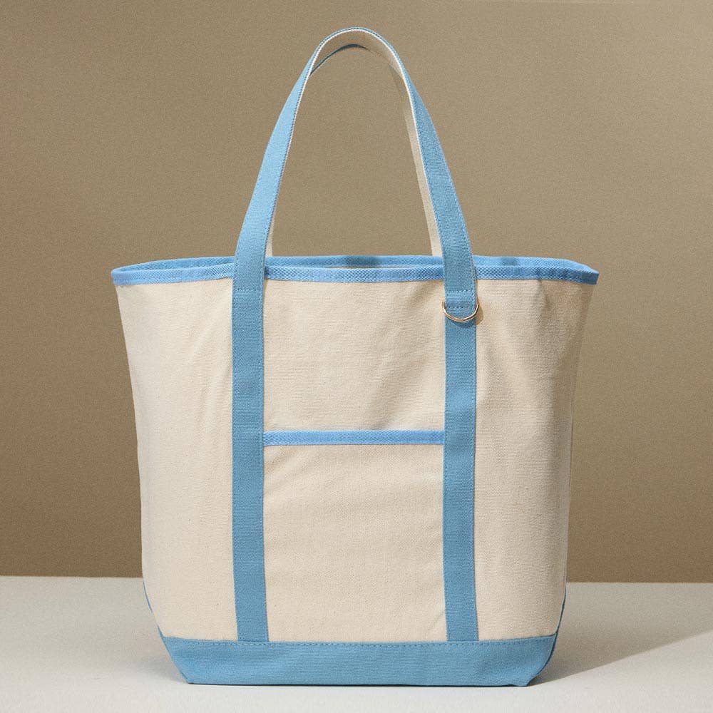 Large Classic Canvas Boat Tote