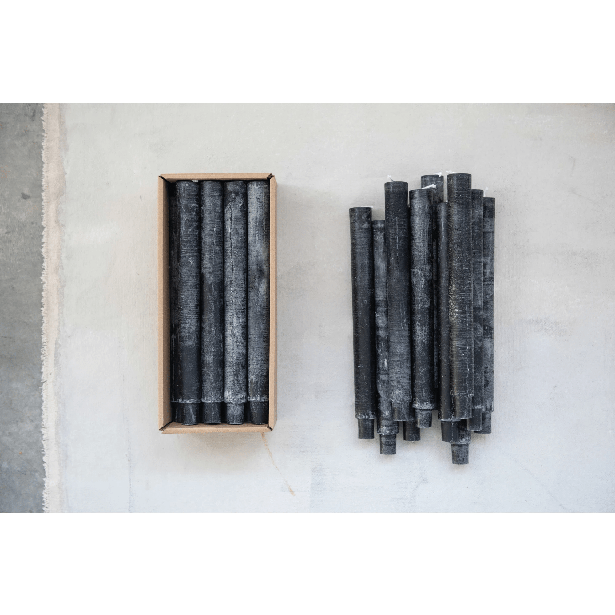 Unscented Tapered Candles, Set of 2 (3 Color Options)